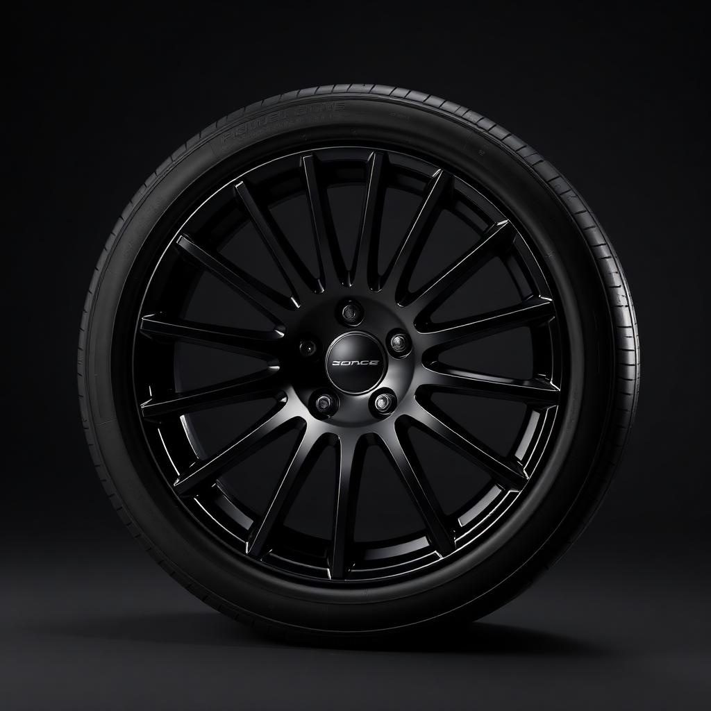 Gloss black alloy wheel